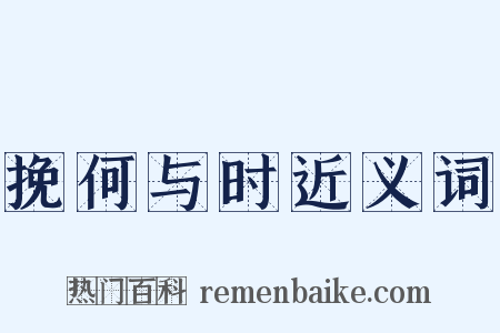 挽何与时近义词是什么意思的图片
